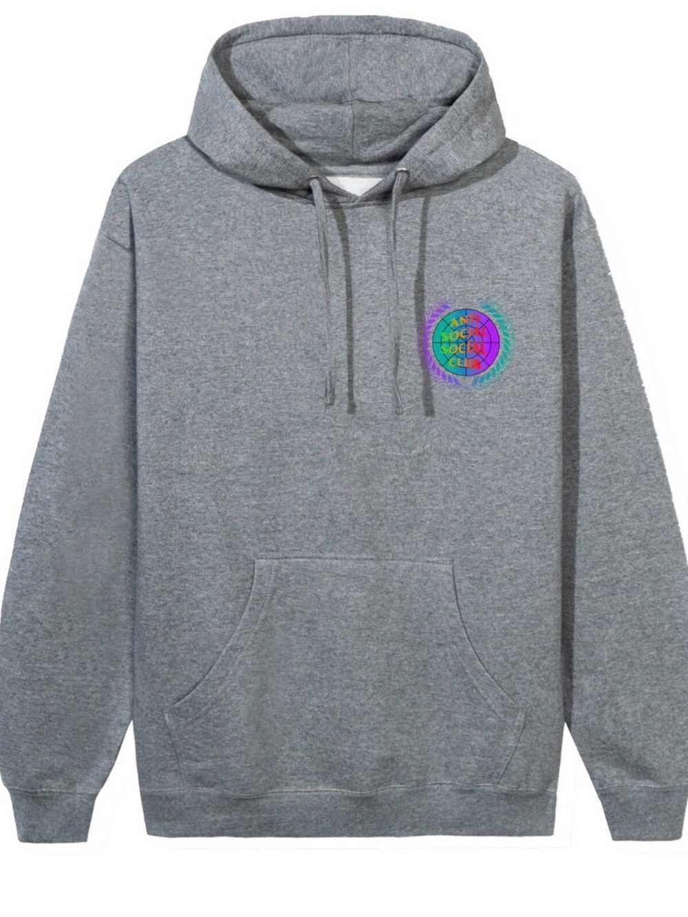 NEW! Anti Social Social Club New World Boredom Creep Heather Grey Hoodie, L